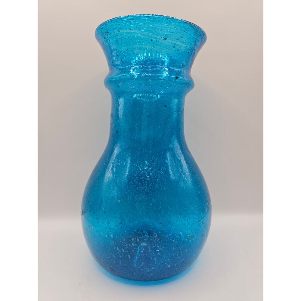 Vintage Turquoise vase 8.5"x5.5" Gorgeous! e15